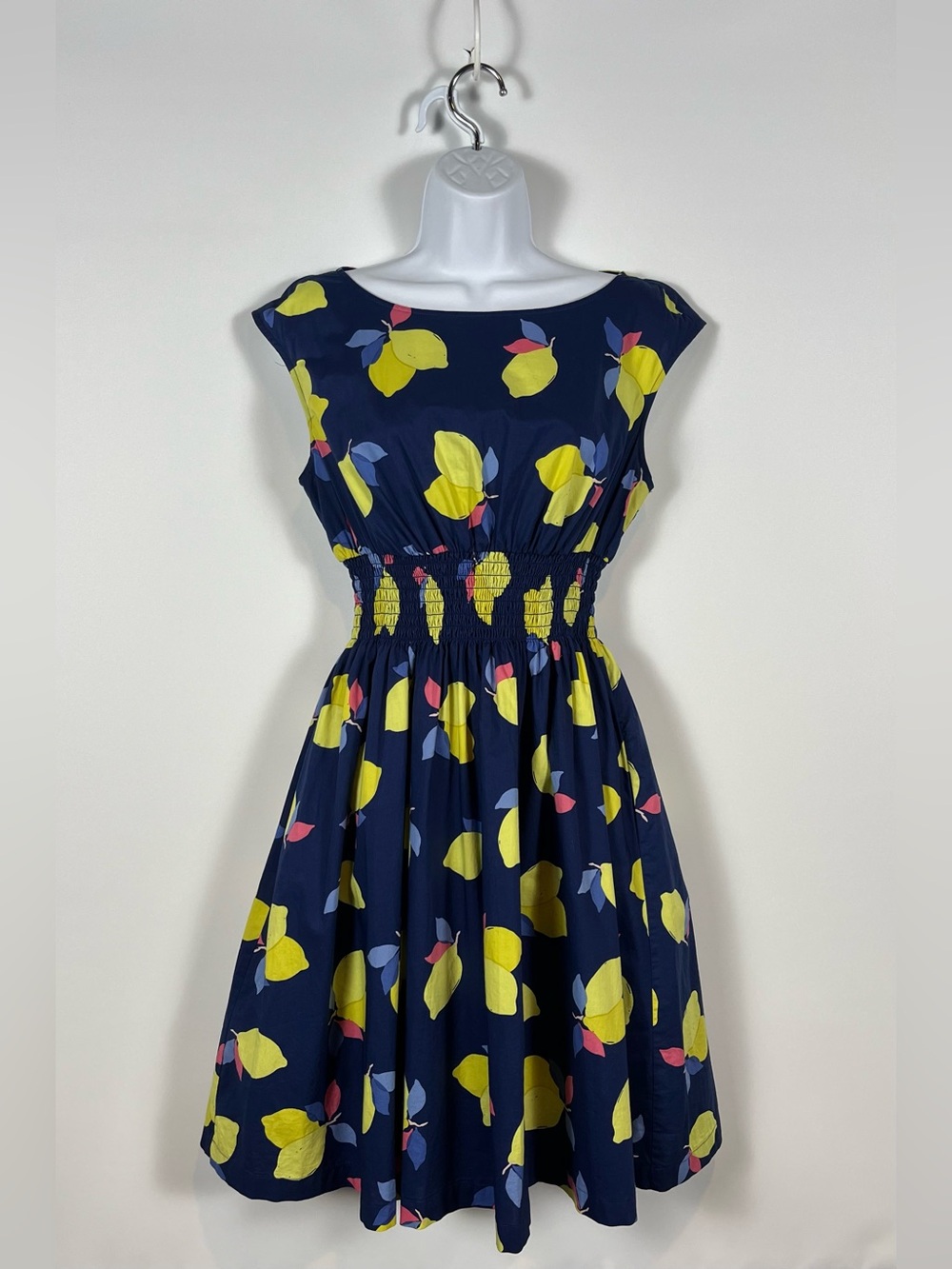 Kate Spade 100% Cotton New York Lemon Zest Blaire Dress Size 6